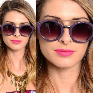 Festival Sunglasses in Ultra Violet Purple NWT